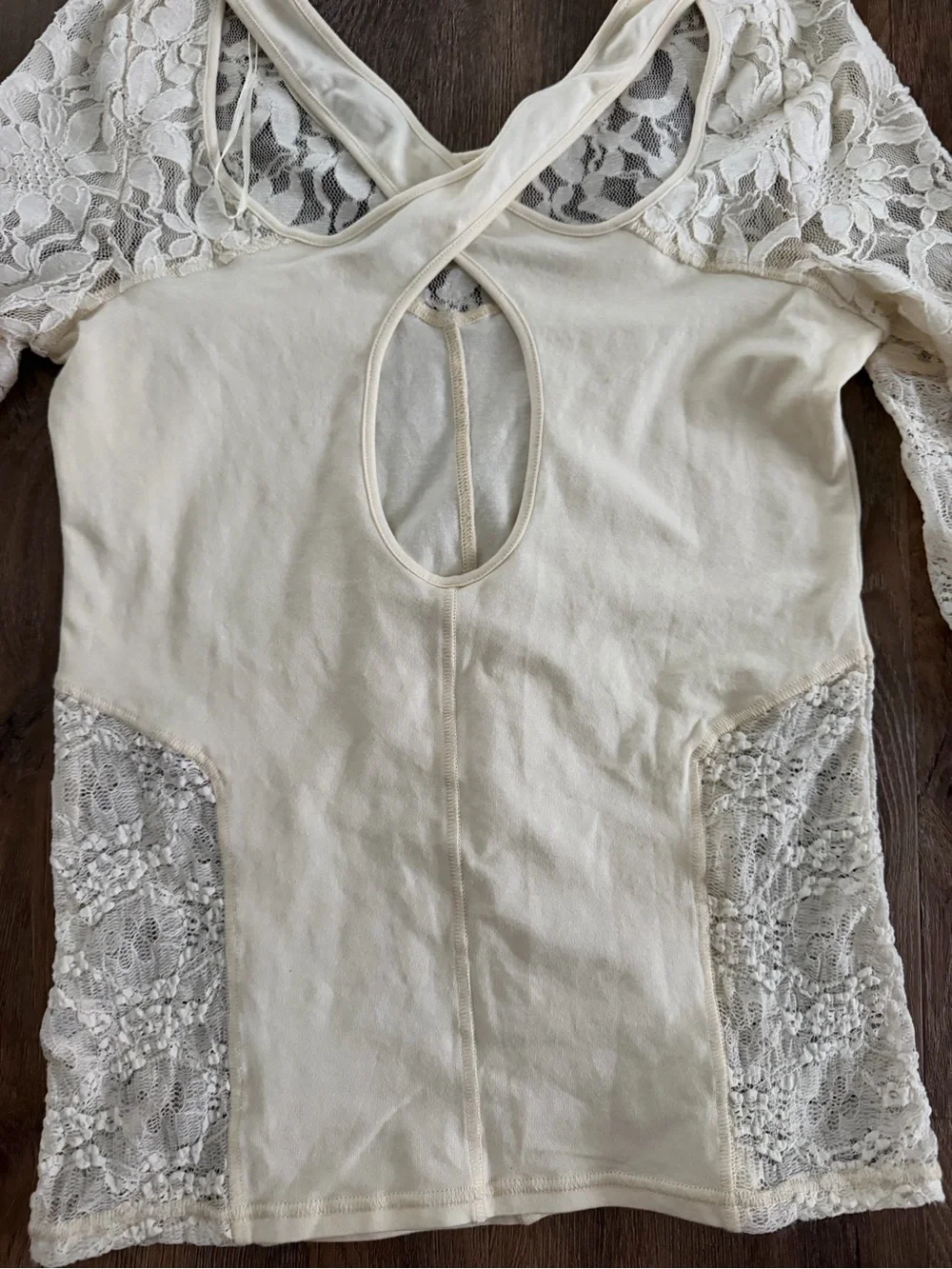 Free People Sweet Thang Cross Back Top size medium